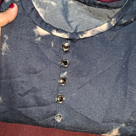 Denim Kurta Tie Dye - Picture 5 of 6